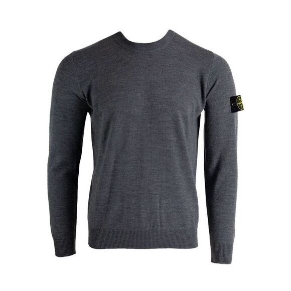 Stone Island Men Lightweight Wool Crew Neck Pullover
